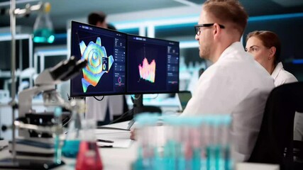 Poster - Team Of Analysts Using 3D Software For Research