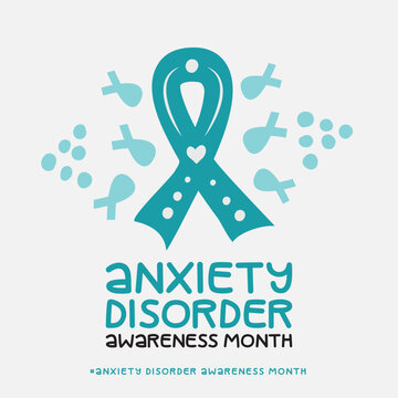 Anxiety Disorder Awareness month, Vector Illustration Awareness Design.