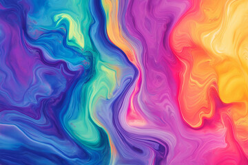 Poster - Rainbow color spectrum abstract pattern