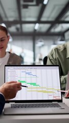 Aufkleber - Diverse Team Using Computer