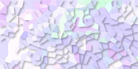 Poster - Beautiful multicolor crystallized polygon background. abstract light colorful stone tile pattern with shadow. modern wallpaper, trendy simple minimal geometric background abstract mosaic backdrop