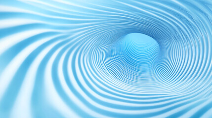 Poster - A mesmerizing abstract tunnel of blue and white waves creating a calming visual effect, perfect for modern design projects.