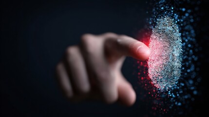 Aufkleber - Digital Fingerprint Technology Used for Secure Access in Modern Identification Systems