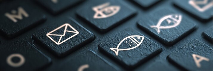 Poster - Recognizing Common Phishing Email Traits on a Computer Keyboard to Enhance Cybersecurity Awareness