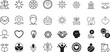 © Bhismodeb - Positive mindset growth wellness icons symbols. eps-10