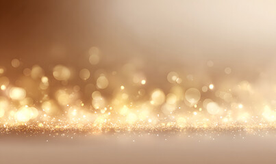 Wall Mural - abstract soft golden bokeh background. generative ai