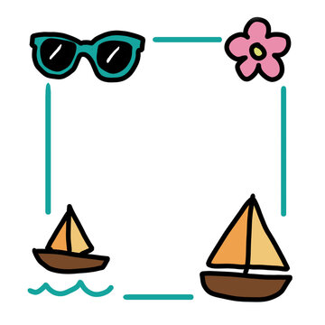 Sunny Day Doodle Border