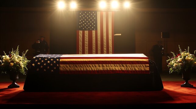 Memorial Day Poster. Remember and Honor. United States Flag.