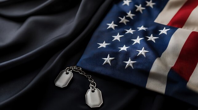 Memorial Day Poster. Remember and Honor. United States Flag.