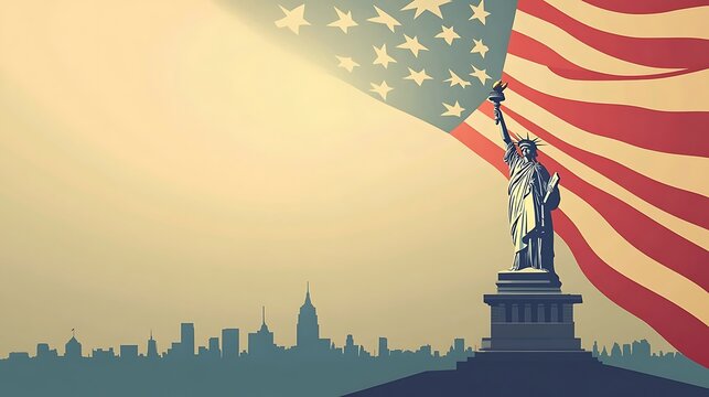 Memorial Day Poster. Remember and Honor. United States Flag.