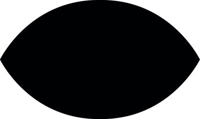 Poster - Illustration of download black eye shape vector graphic design element for creative projects and visual communication needs vector
