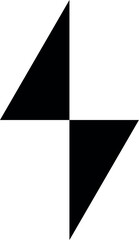 Poster - Illustration of abstract geometric black triangles vector design for modern logo icon or symbol graphic template element 100 vector