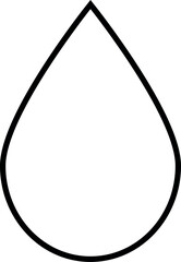 Poster - Illustration of water drop vector illustration for graphic design and creative projects, simple and clean outline style image design vector