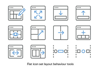 Poster - User interface layout icons for design and development tools
