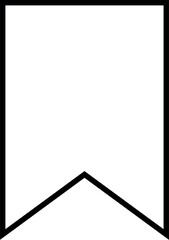 Poster - Illustration of download this simple black and white bookmark icon for web design and graphic projects usage and design needs vector