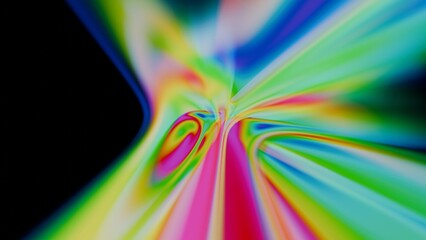 Poster - a colorful abstract background with a black background