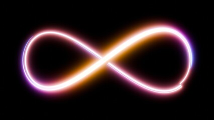 Poster - infinity symbol in neon light