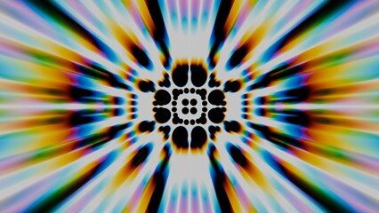 Poster - a colorful, abstract, psychedelicly, psychedelicly pattern