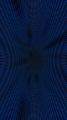 Poster - a blue background with a black and white pattern
