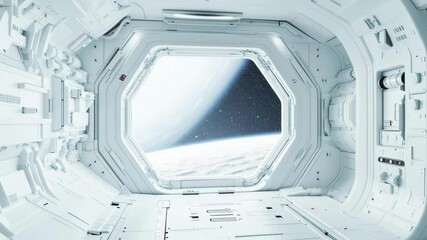 Poster - Futuristic spaceship interior