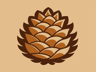 Poster - Elegant Pine Cone Design Perfect for Branding Logos Nature Themes and Eco Friendly Products