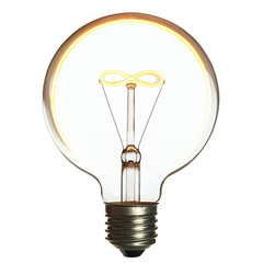 Poster - vintage light bulb with glowing filament, symbolizing creativity and innovation. This decorative bulb adds warm ambiance to any space, perfect for home or office decor