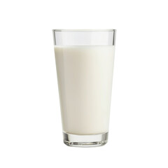 Poster - clear glass filled with fresh milk, showcasing its creamy texture and inviting appearance. This captures essence of simple yet essential beverage