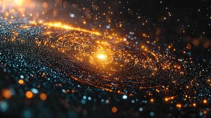 Poster -  Exploring cosmic phenomena galaxy digital art outer space close-up universe visualization
