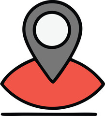 Poster - Person location marker icon design illustration for digital applications