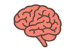 © Velar - Flat vector icon of brain or mind side view for use in medical apps and websites