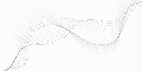 Poster - Abstract surface creating a soft design wavy lines forming a delicate pattern on a clean white background.