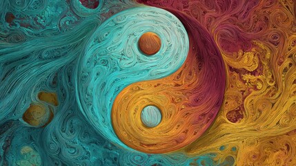 Poster - Emotional Balance Represented Through a Yin-Yang Symbol Integrated With a Neural Network Design