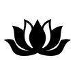 © Sathi - Stylized Lotus Flower Silhouette Representing Purity and Spiritual Awakening Icon