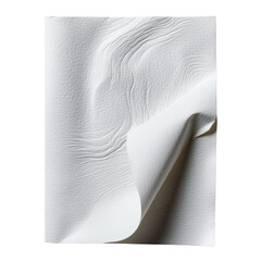 Poster - Smooth white paper with subtle texture and folded edge, creating elegant and minimalist appearance. soft curves evoke sense of calm and simplicity
