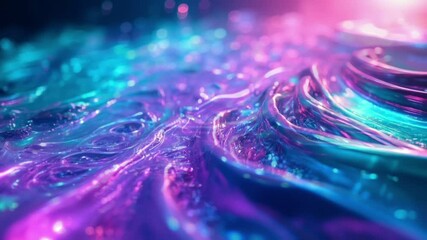 Wall Mural - Abstract Flow: A mesmerizing display of liquid elements, with a vibrant blend of colors creating an elegant, dynamic composition. A symbol of energy and flow.
