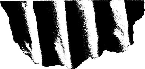 Aufkleber - High contrast black and white railroad tie segment for design use