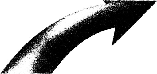 Poster - Dynamic upward curve sales graph in high contrast black and white for business analytics