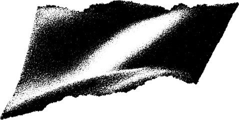 Poster - Abstract torn map edge with high contrast black and white design for creative inspiration