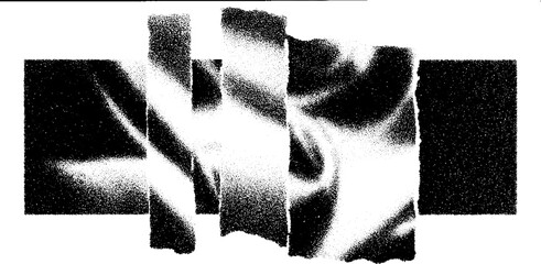 Poster - Abstract high contrast black and white spray paint stencil art concept for modern design