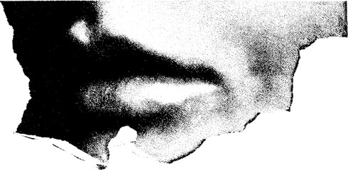 Poster - High contrast black and white abstract label design for creative applications