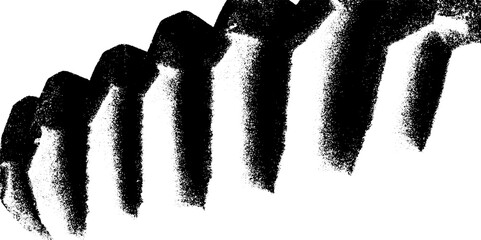 Poster - High contrast black and white tyre tread pattern for design and art projects