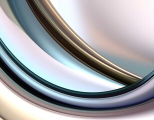 Poster - Dynamic curved shapes abstract design digital art modern environment close-up perspective creative concepts