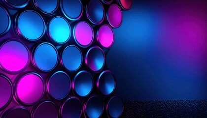 Poster - Dynamic light and color play in abstract art installation studio environment digital artwork contemporary viewpoint vibrant concept for seo impact