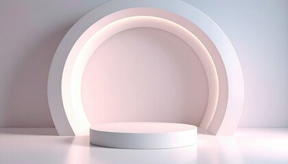 Poster - Artistic display setup minimalist studio image content modern environment front view creative concept for branding