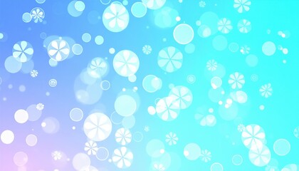 Fototapete - Colorful bokeh effect background digital art abstract design bright colors soft focus creative concept for visuals