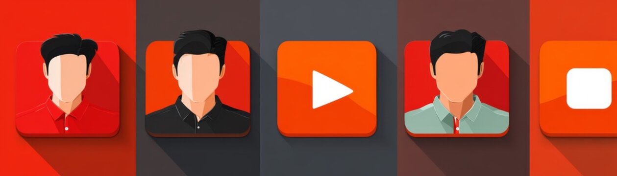 Collection of diverse and expressive avatars for online identities virtual worlds