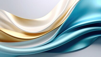 Poster - Flowing textiles in motion studio setting abstract image soft colors aesthetic concept