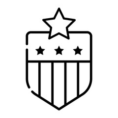  Made in uk a 12 word sentence describing shows a patriotic shield vector icon line art style.