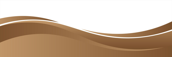 Aufkleber - gold and white business wave banner background. vectors