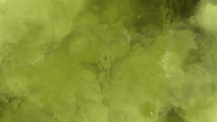 Wall Mural - Yellow and green watercolor background. Dark green, yellow summer or spring design with in painted texture with soft blurred.	